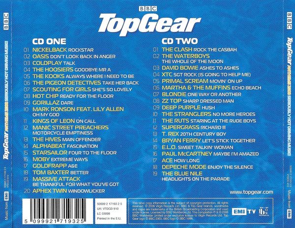 Various Artists ~ Topgear Anthems 2008 [2CDs] Carousel 2