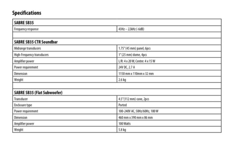 Harman/Kardon Sabre Soundbar and Subwoofer Carousel 9