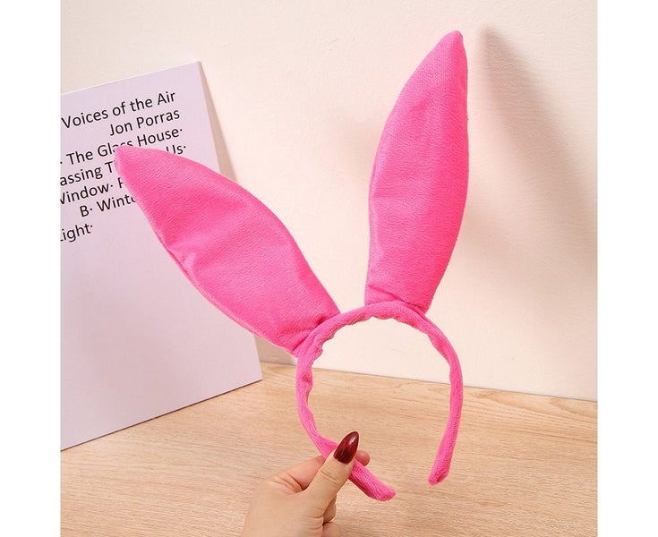 Satin rabbit ears headband in Stock head Buckle bunny hairpin Halloween rabbi Carousel 2