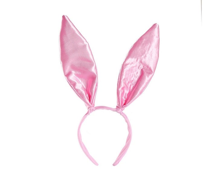Satin rabbit ears headband in Stock head Buckle bunny hairpin Halloween rabbi Carousel 5
