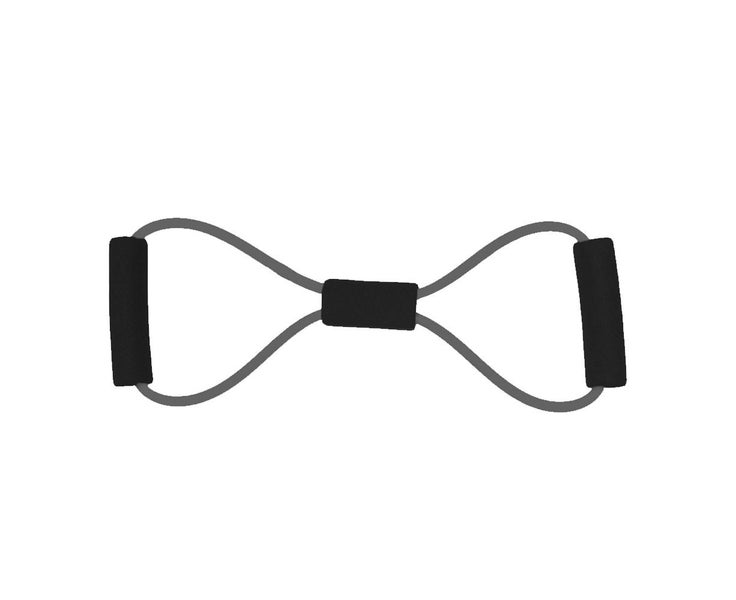 Pull Rope Band Chest Expander - Multifunction with Handle 8 Word Elastic Home Carousel 1