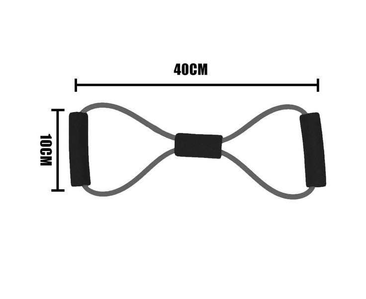 Pull Rope Band Chest Expander - Multifunction with Handle 8 Word Elastic Home Carousel 2