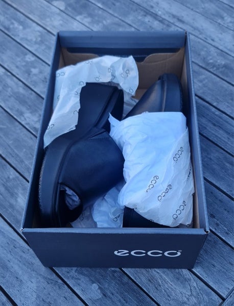 Ecco Womens Black Slides, New, size 3862998452116097112