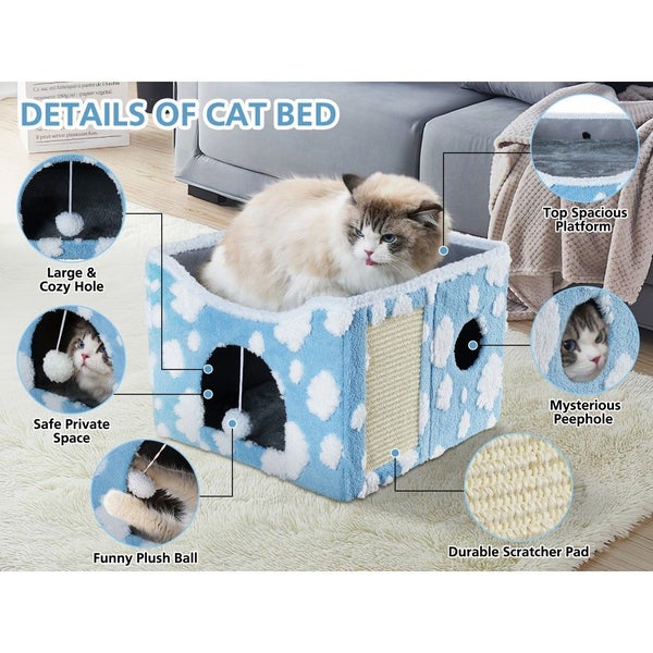 Cat House with Scratching Mat Carousel 1
