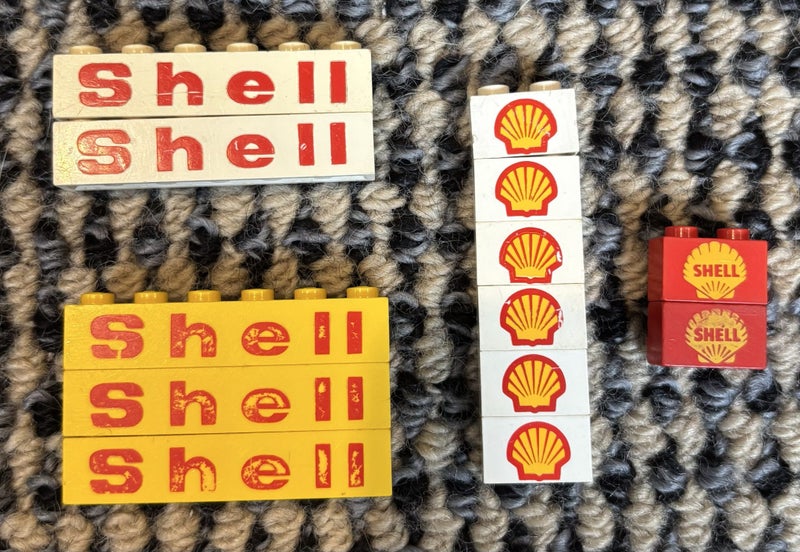 Super Rare Vintage Lego Shell Oil Signs Carousel 1