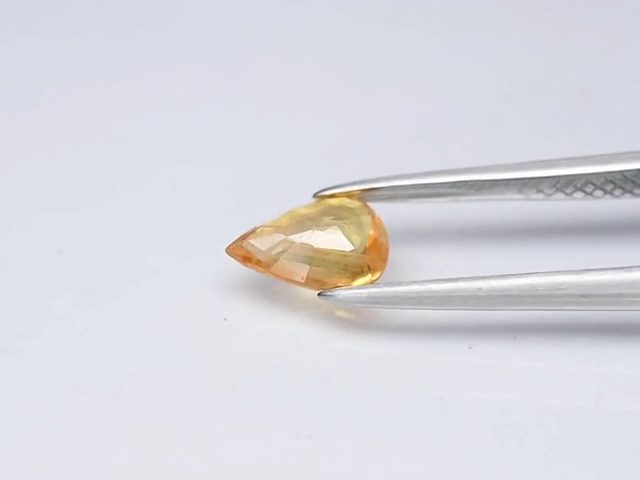 $1 RES * Buy Now $1,200.00 * 0.63ct Pear Yellow SI1 SAPPHIRE Gemstone Loose Carousel 2