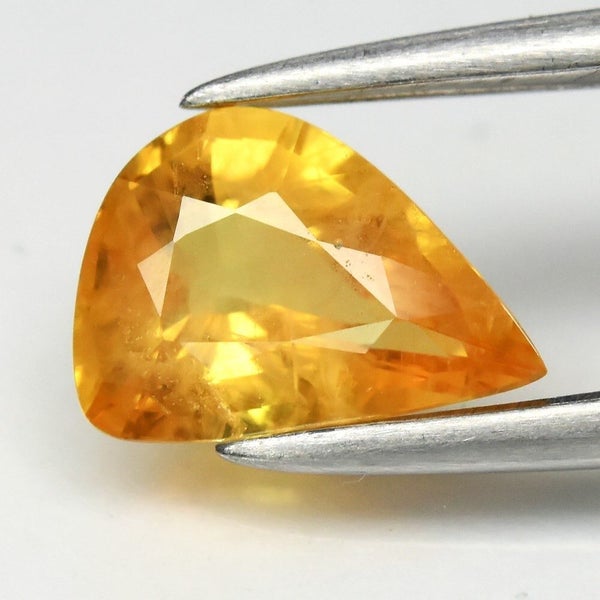 $1 RES * Buy Now $1,200.00 * 0.77ct Fancy Yellow SI1 SAPPHIRE Gemstone Loose Carousel 1