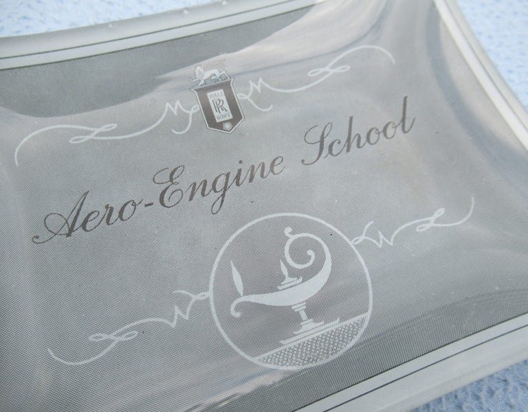 Rolls-Royce glass coin tray or possibly ashtray Carousel 1