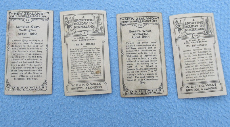 N.Z. themed cigarette cards. Carousel 19