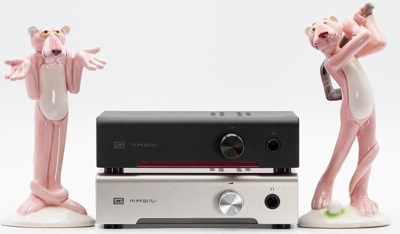 SCHIIT Magni 3 (Heresy) -headphone amp and preamplifier with NZ PSU & PYST RCAs Carousel 2