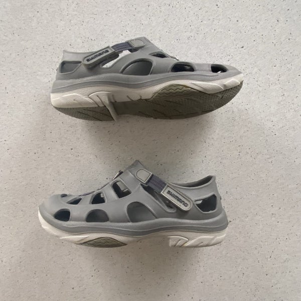 Shimano Evair Marine Fishing Sandals Mens Size US 8 Grey Marine Boat Shoes Carousel 1
