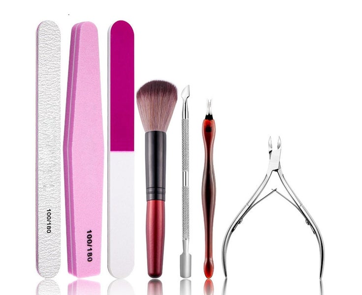 Premium Cuticle Nippers Pusher Manicure Tools Set, Ingrown Toenail File, Cuti Carousel 1