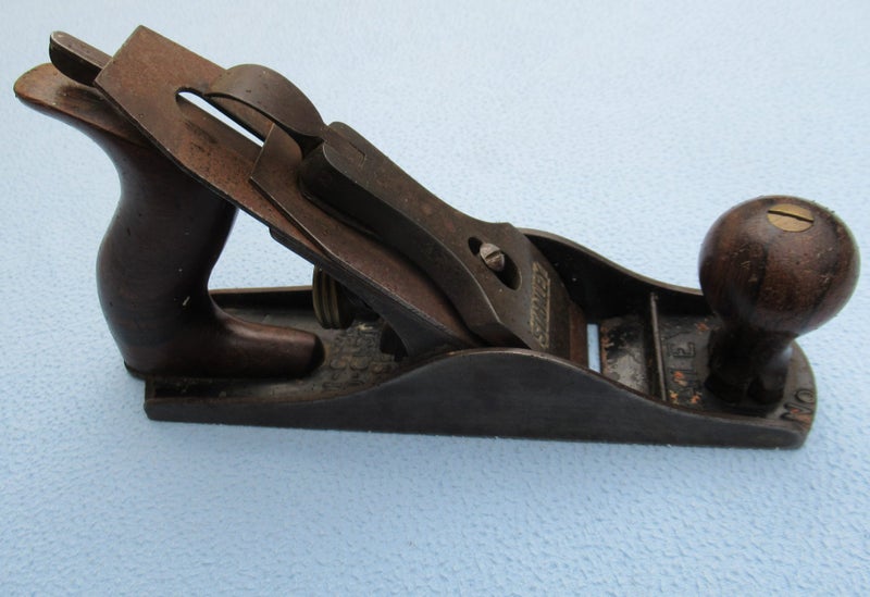 Antique heavy little Stanley No 3 wood plane Carousel 2