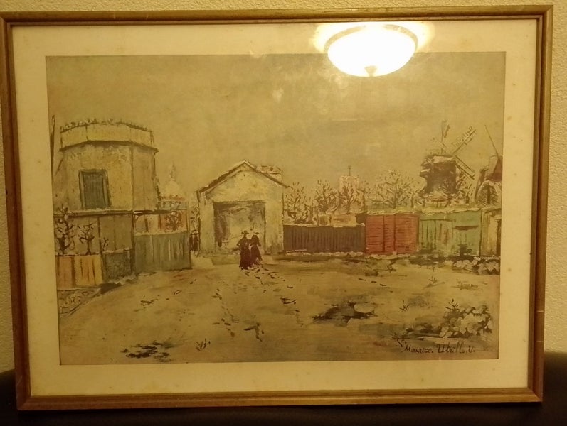 A vintage print of the painting "The Philosopher's Tower" by French artist Mauri628647370525461128