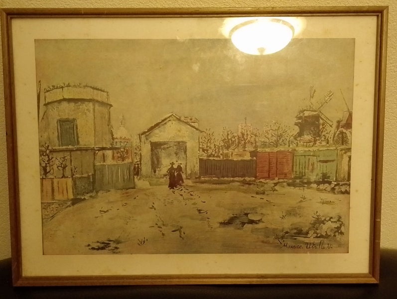 A vintage print of the painting "The Philosopher's Tower" by French artist Mauri62864737052546111