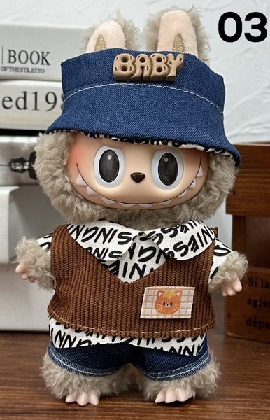 2 Set LABUBU Clothes Outfit 17cm62995405266179113