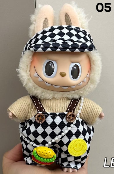 2 Set LABUBU Clothes Outfit 17cm Carousel 9