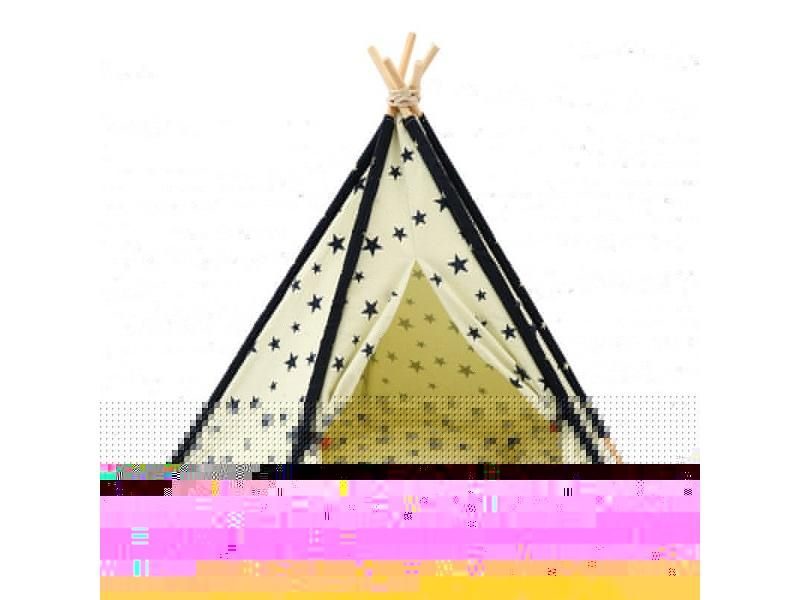 Pet Tent House Cat Bed Portable Teepee With Thick Cushion 6 Colors For Dog Carousel 1