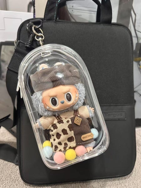 Clear Protective Case for Labubu Keychain Carrying Case62948101991681112