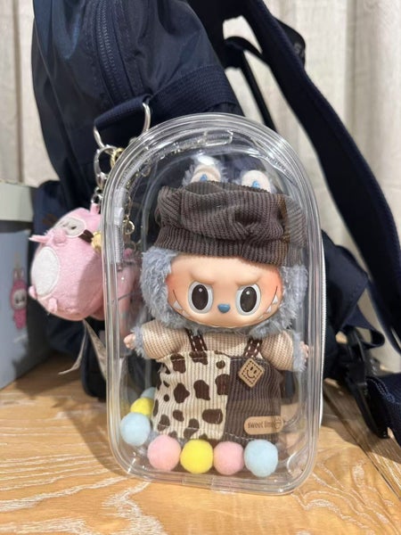 Clear Protective Case for Labubu 17cm Figure Clear Collector Storage Box63002989467778113