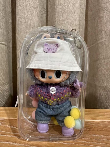 Clear Protective Case for Labubu 17cm Figure Clear Collector Storage Box63612136149762114