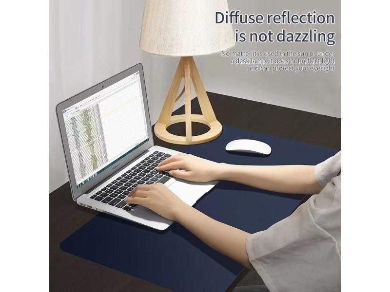 70x35cm Large Size Office Home Desk Protector Mat Royal Blue Mouse Pad PU Carousel 1