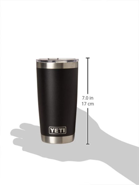 YETI Rambler 20 oz Stainless Steel Vacuum Insulated Tumbler with Lid Black Carousel 3