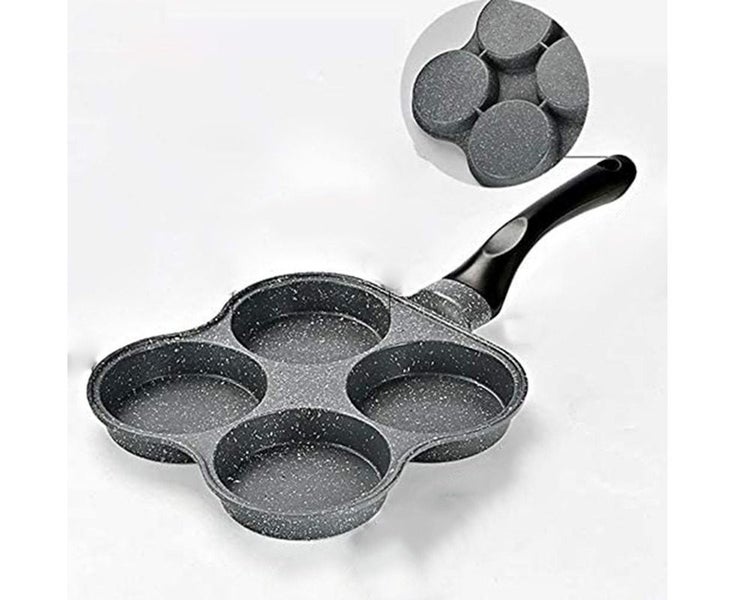 Non-Stick Fried Egg Pan,Kitchen Utensil Burger Frying Pan,4 Hole Multipurpose Carousel 5