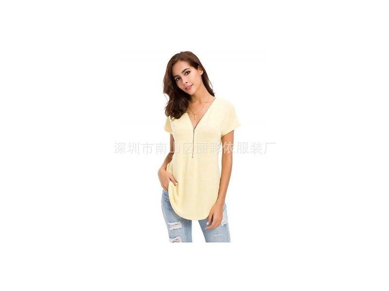Summer Pregnancy Nursing Tops Short Sleeve Maternity Breastfeeding Tees Feeding Carousel 1