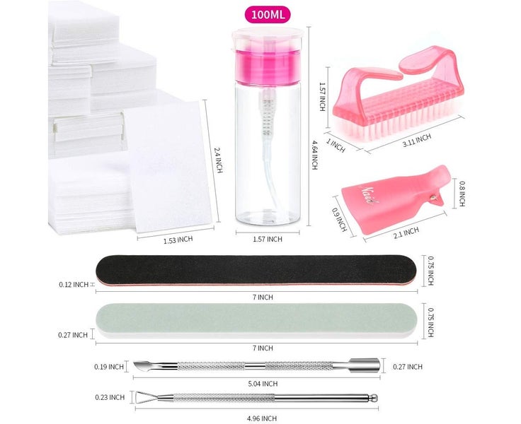 Nail Polish Gel Remover Tools Kit with Nail Clips, 100ml Nail Polish Remover Carousel 2