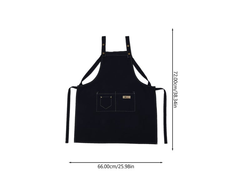 Oil-proof Cooking Apron Kitchen Cooking Apron Cotton Apron for Waiter Waitres Carousel 2