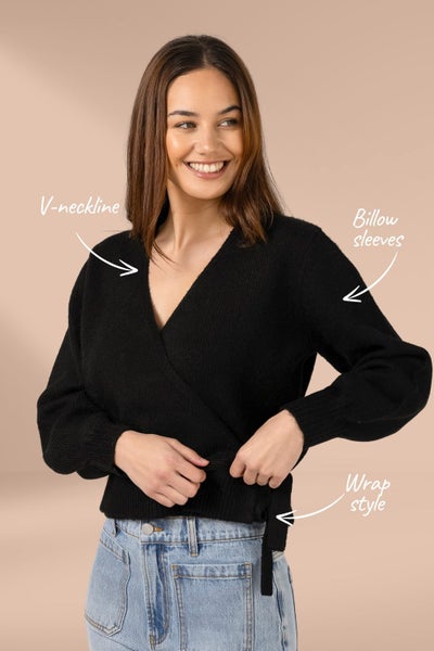 Stella and Gemma August Cardigan Black Carousel 2