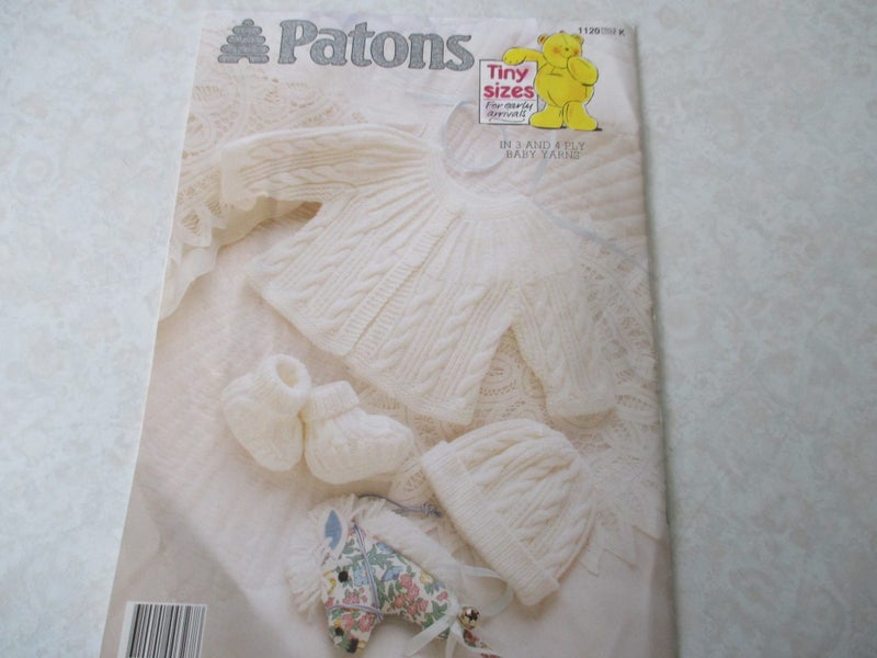 Baby Knitting Pattern Book - Patons Baby Book - For Early Arrivals Carousel 4