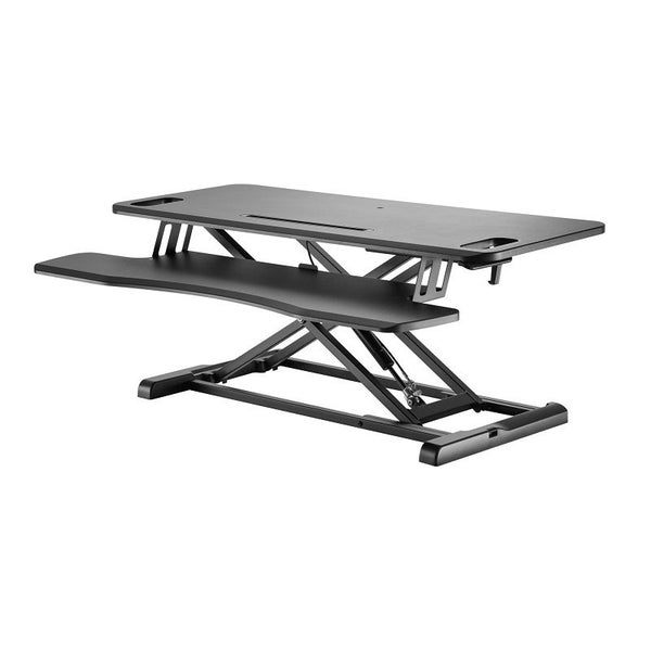 Brateck DWS28-02NBLK Sit-Stand Workstation - Gas-Spring Scissor Lift Carousel 1