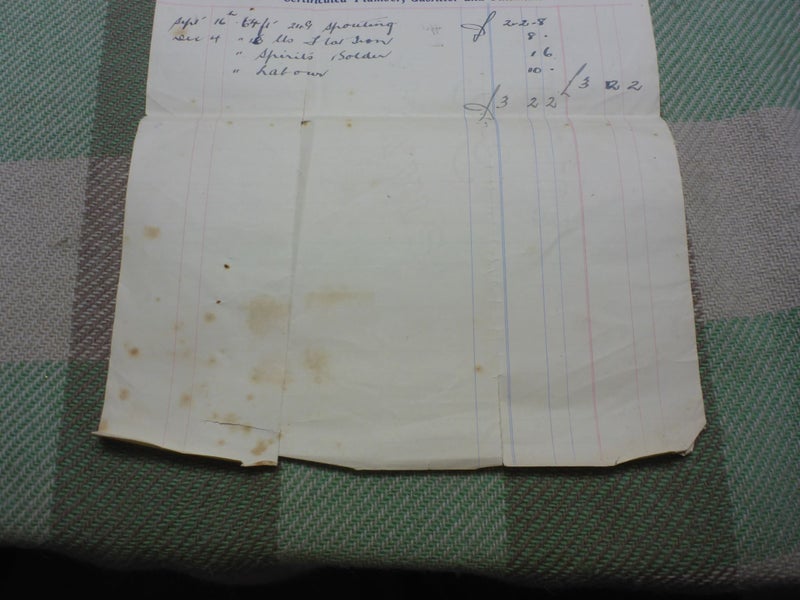 Awesome Old NZ Receipt Document 1929 J. Kelly Plumber Westport New Zealand Carousel 3