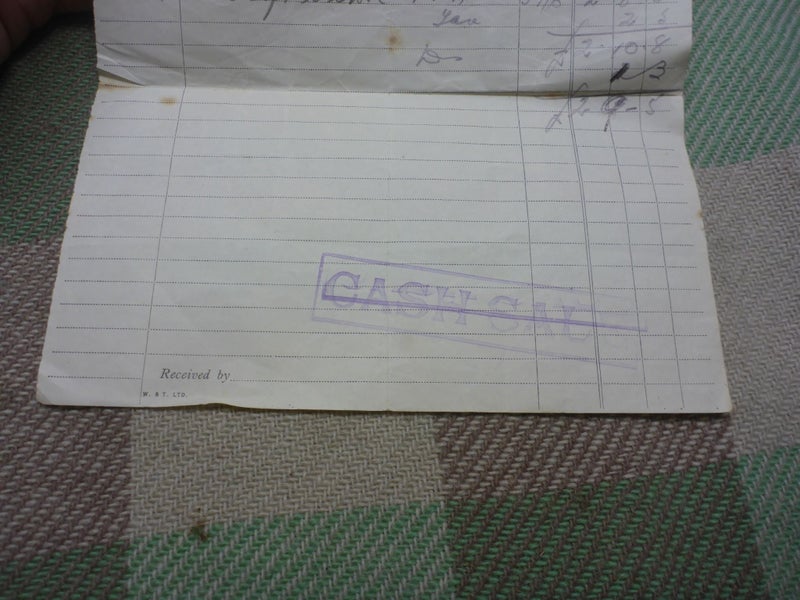 Awesome Old NZ Receipt Document 1938 Bailie & Co Westport New Zealand Carousel 3