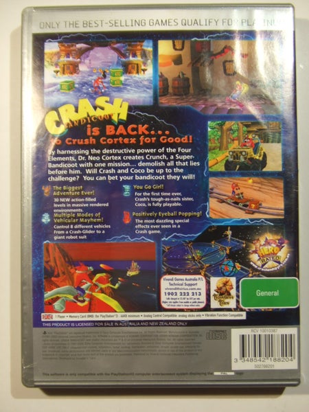 PS2 Game - Crash Bandicoot The Wrath of the Cortex (incl Manual)62864739562497112