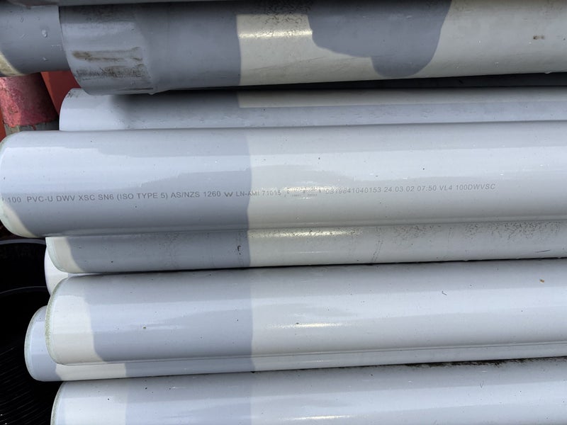 PVC Pipe 100mm DWV ($5 Length) 60 Lengths62863866588033111