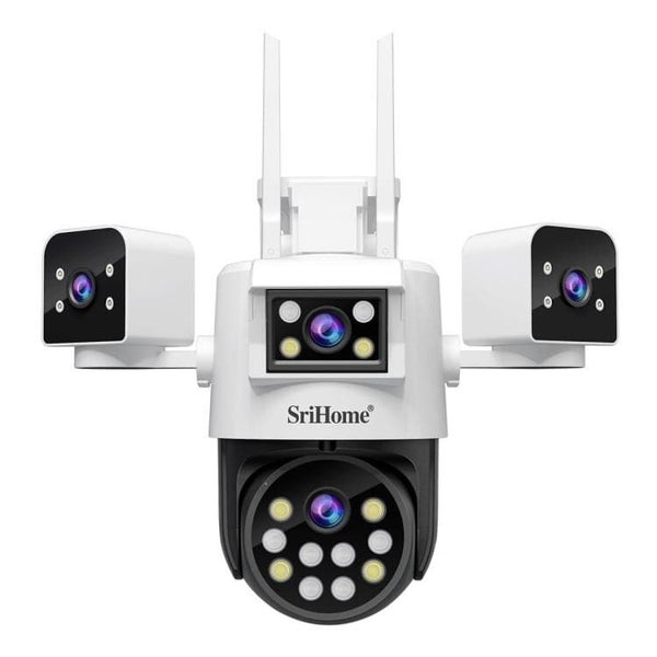SriHome SH066 4-In-1 Quad Lens Wi-Fi Smart Security Camera Carousel 2