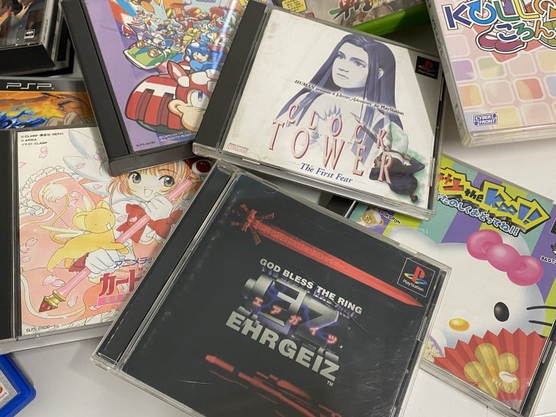 $1RES - Box of Japanese PS1 PSP XBOX Games62864739604225111