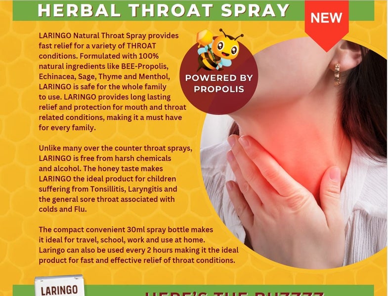 Herbal Throat Spray activated by Raw Bee Propolis Carousel 4