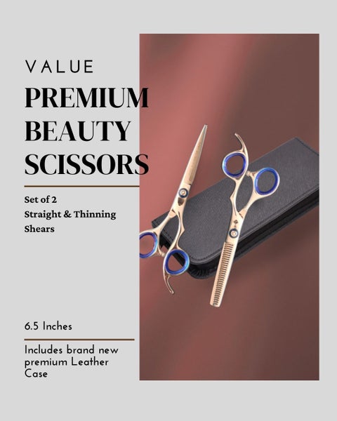 Set of Premium Hairdressing Scissors(Straight & Thinning) -6.5 Inches63856950735233110