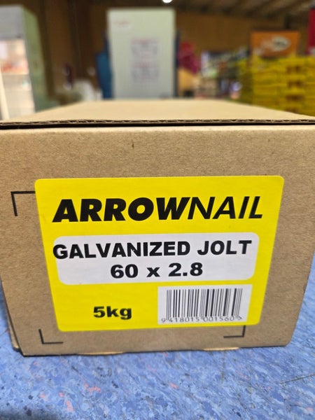 60 x 2.8 Galv Jolt Head Nails 5kg- $1 Reserve Carousel 1