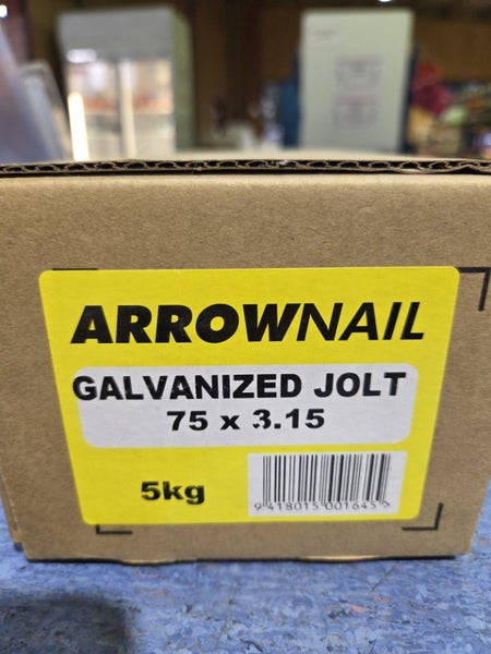 75 x 3.15 Galv Jolt Head Nails 5kg- $1 Reserve Carousel 1