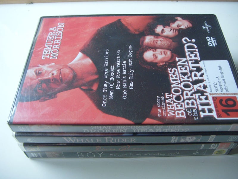 NZ Maori Movies DVDs x 4 River Queen, Broken Hearted, Boy Whale Rider629576118835231119