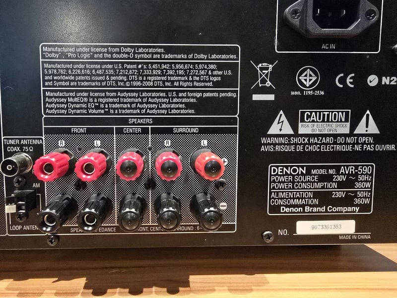 Denon AVR-590 Home Theatre Receiver Carousel 15