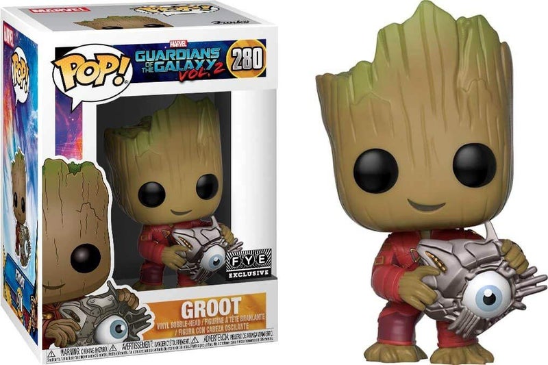Funko 24878 Guardians of The Galaxy 2Groot WCyber Eye Exclusive MultiColoured Fi Carousel 1