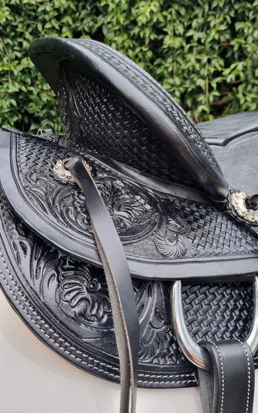 Super stunning BLACK Wade Western saddle62863873216002113