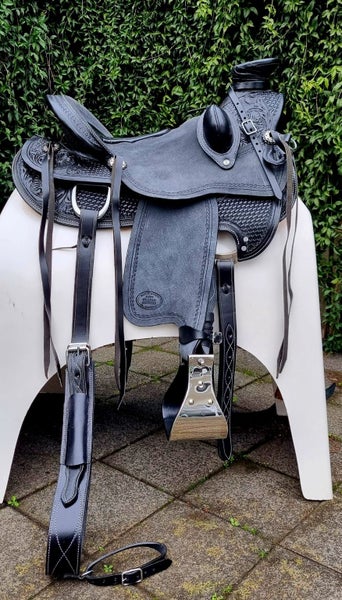 Super stunning BLACK Wade Western saddle62863873216002111
