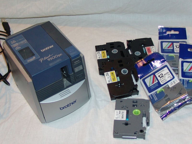 Brother P touch 9500PC Plus tapes Carousel 5